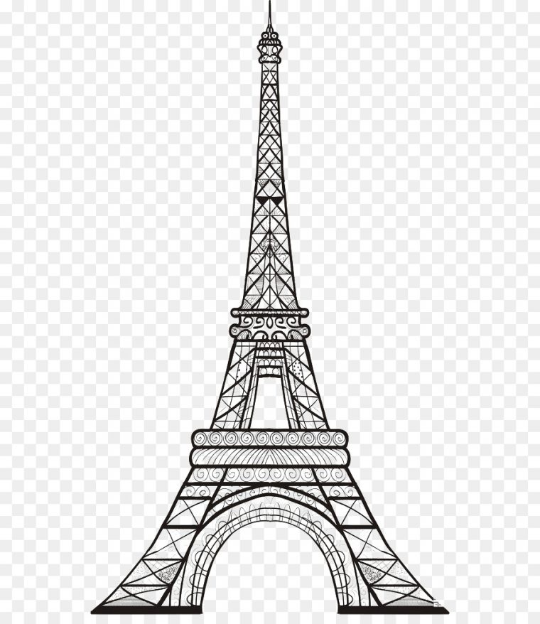 Tour Eiffel Dessin Png : Illustration De La Tour Eiffel Et pour Dessin Tour Eiffel