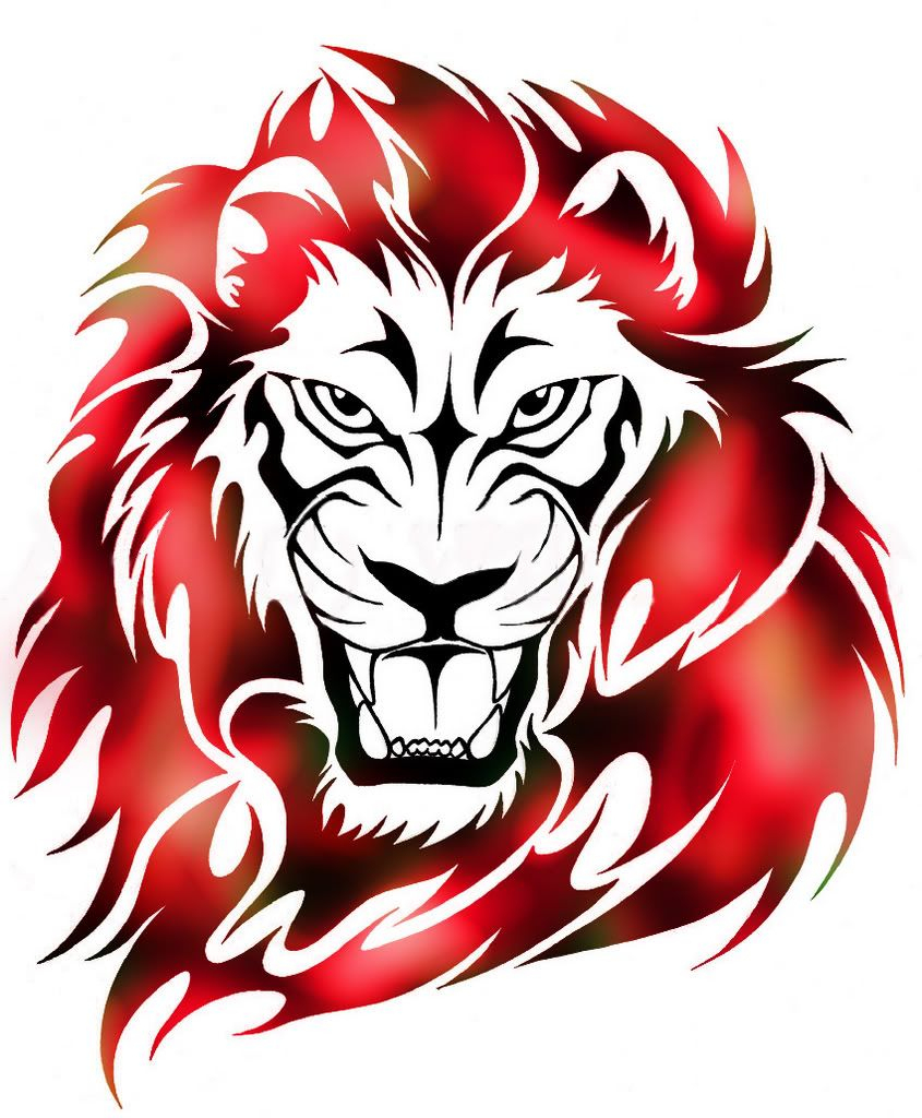 Tribal Lion  Tribal Lion, Tribal Lion Tattoo, Lion Tattoo pour Lion Dessin 