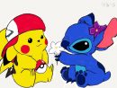 Trop Mignon Pikachu Stitch Fond D'Écran Kawaii encequiconcerne Stitch Dessin