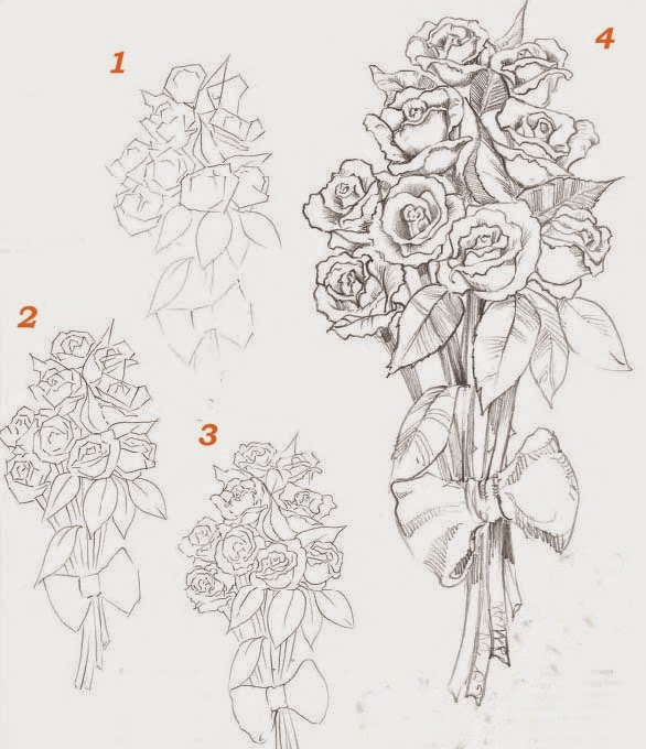Tuto Dessin: Comment Dessiner Une Rose..étapes Par Étapes tout Dessin Une Fleur 