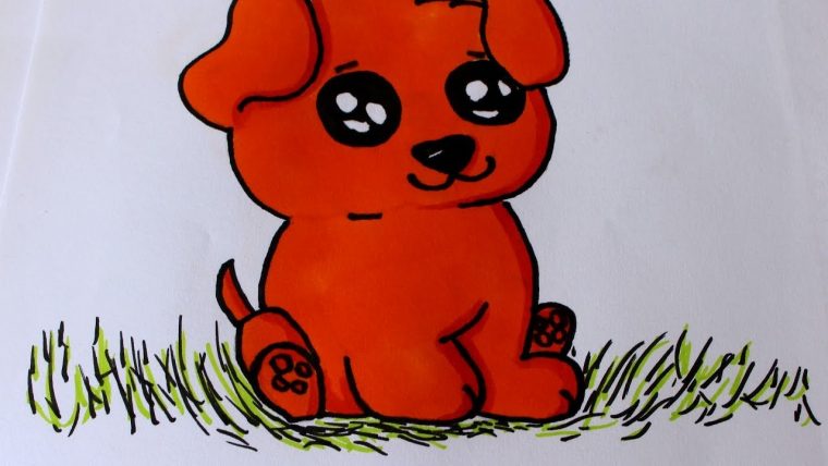 Tuto Dessin Facile #2 : Chien Kawaii – avec Dessin Animaux