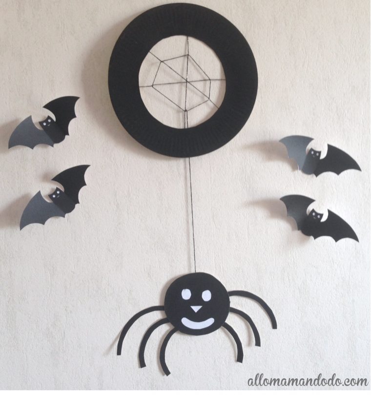 Tutodiy D'Halloween: L'Araignée (À Base D'Assiette En avec Fabriquer Masque Halloween