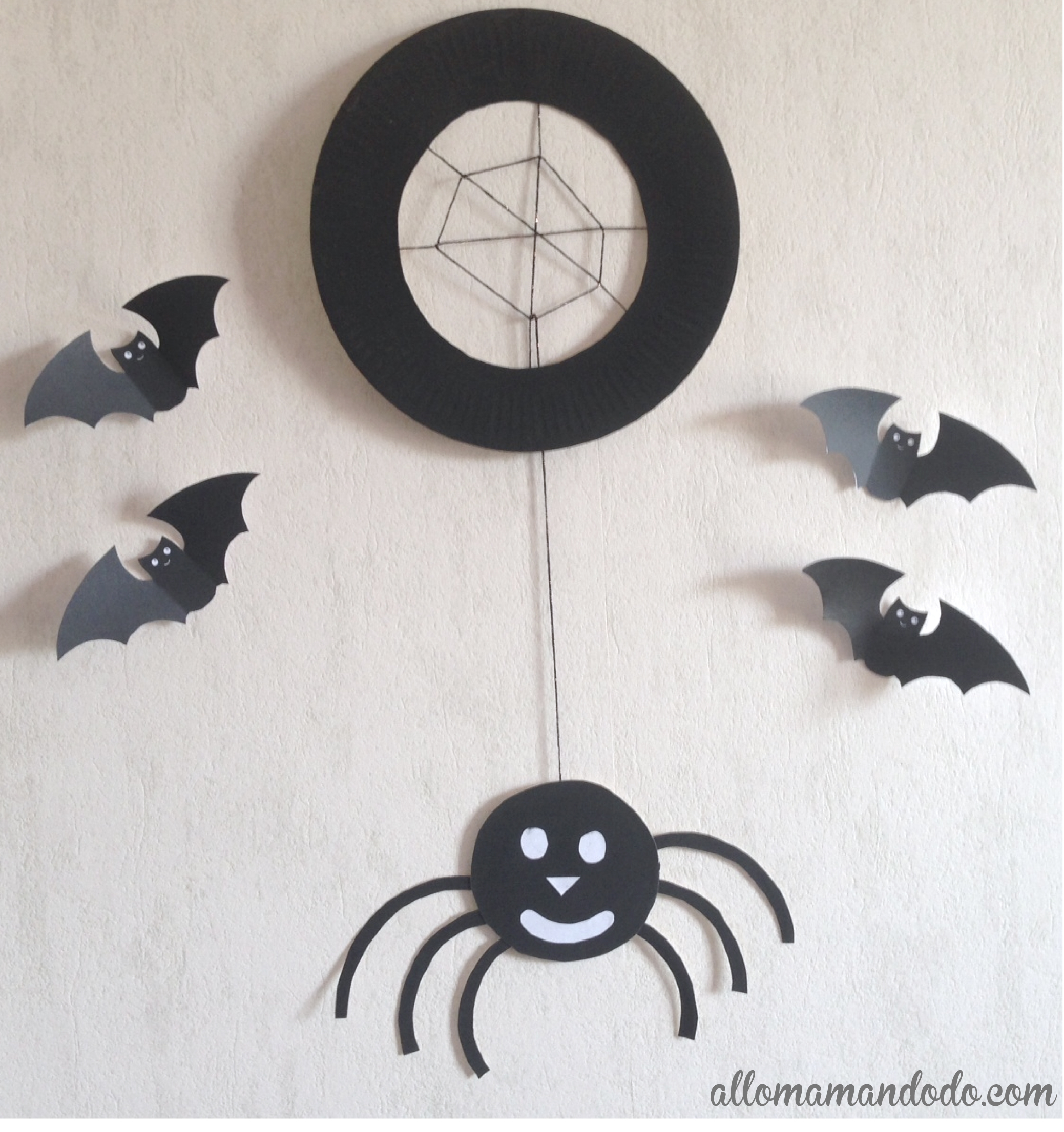 Tutodiy D&amp;#039;Halloween: L&amp;#039;Araignée (À Base D&amp;#039;Assiette En avec Fabriquer Masque Halloween 