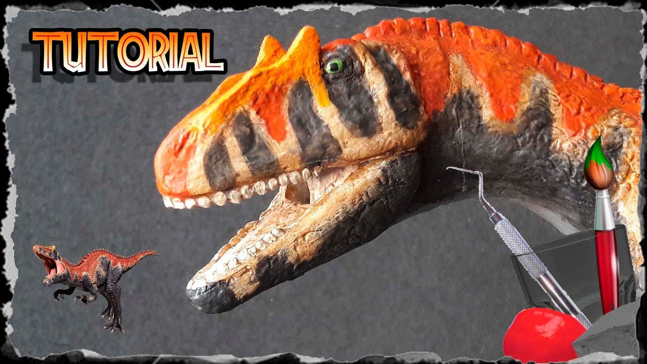 Tutorial De Pintura: Saurophaganax Dinosaur King  Dino à Jeu De Dinosaure King 