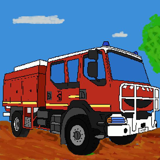 Un Coloriage De Vehicules Réalisé Par Gh à Dessin D Un Camion De Pompier 