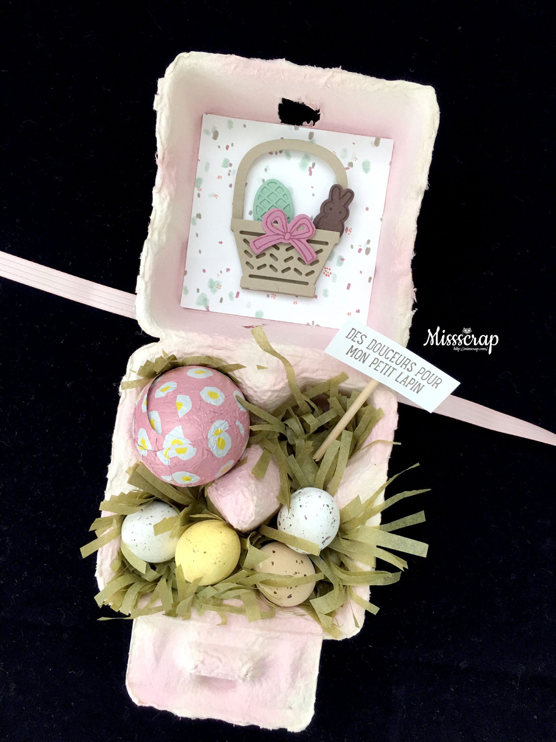 Une Boîte À Oeuf Pour Pâques, Second Modèle  Egg Carton destiné Modele Oeuf De Paques
