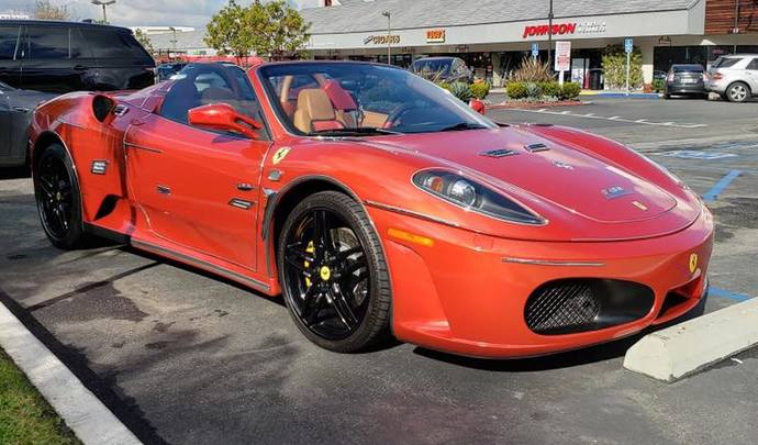 Une Ferrari F430 Spider Tunée Avec Des Pièces De Centre-Auto concernant Voiture Tunée 