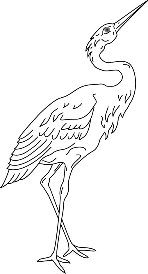 Une Grue  Coloriage, Grue, Coloriage À Imprimer serapportantà Dessin D Oiseaux A Imprimer Gratuit 