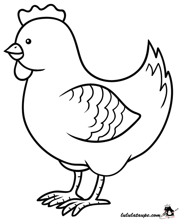 Une Poule Dessin - Ohbq serapportantà Poule Facile A Dessiner 