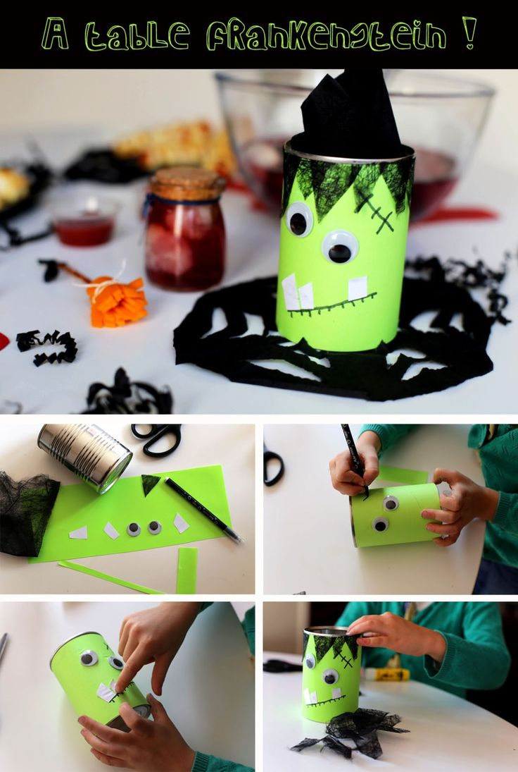 Une Table De Sorcière Pour Halloween  Activité Manuelle destiné Bricolage Sorcière Halloween 