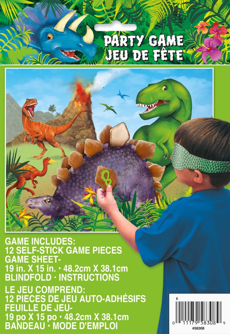 Unique, Set De Jeu Thème Dino, Pour 12 Unique Un-58308End destiné Jeu De Dinosaure King