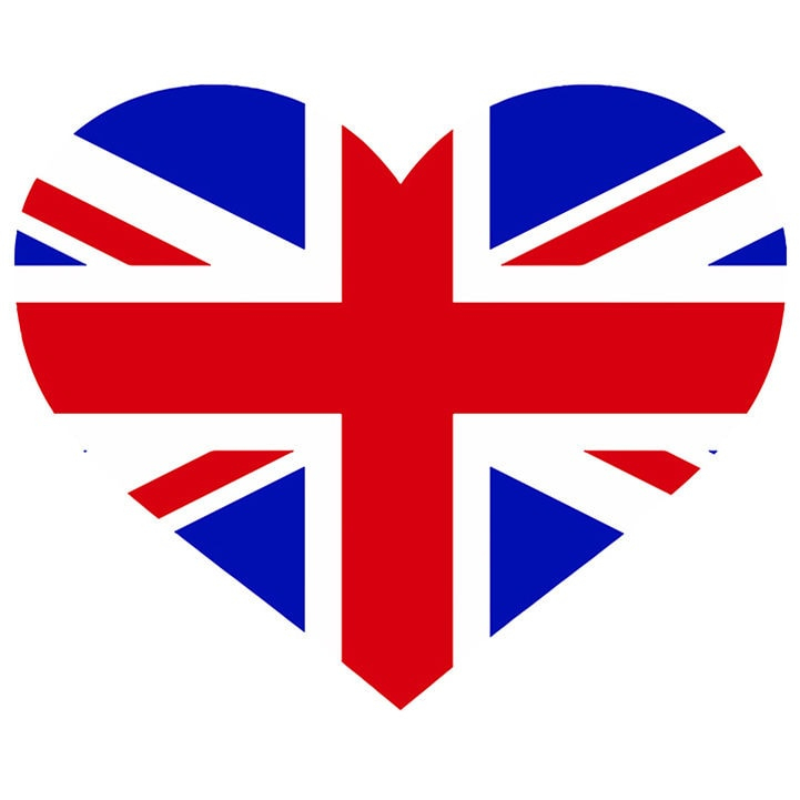 United Kingdom Coeur En Forme De Drapeau Uk Angleterre tout Drapeau D Anglettere 