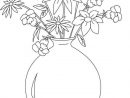 Vase De Fleur Coloriage concernant Coloriage Vase