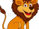 Vector Illustration Of Funny Lion Cartoon Sitting  Stock destiné Lion Dessin