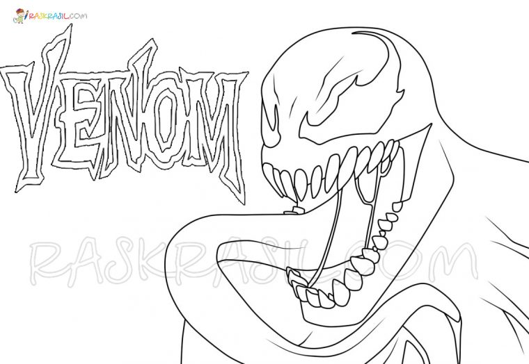 Venom Coloring Pages  60 Coloring Pages Free Printable destiné Venom Coloriage