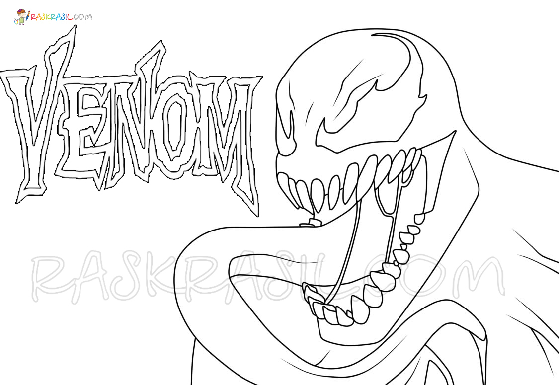 Venom Coloring Pages  60 Coloring Pages Free Printable destiné Venom Coloriage 