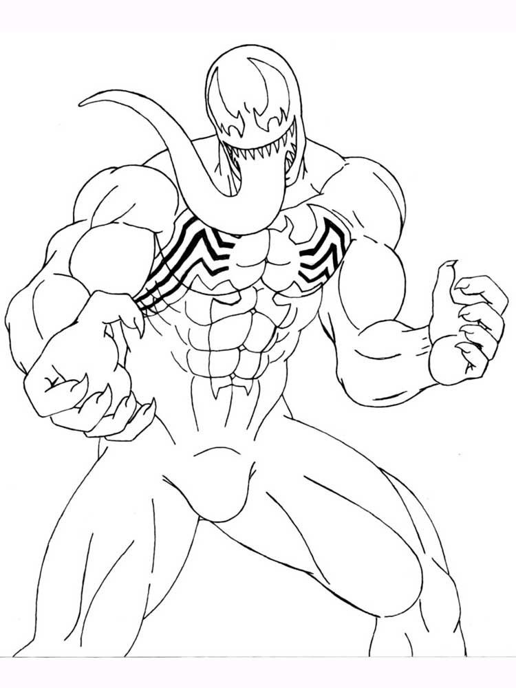 Venom Coloring Pages. Download And Print Venom Coloring à Venom Coloriage 