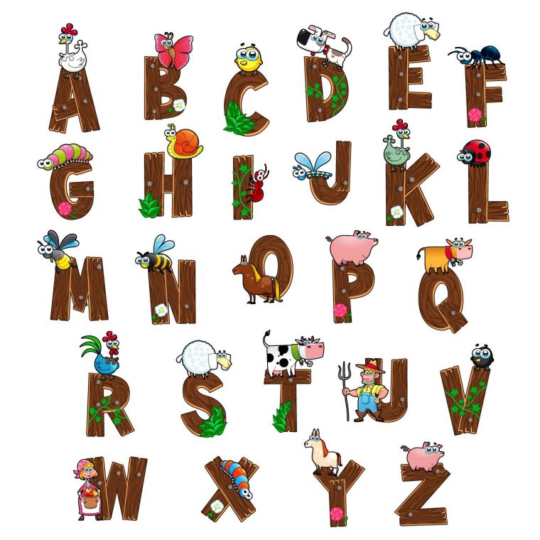 Vetement Prénom Personnalisable Alphabet Bois Et Animaux tout Prenom Animaux