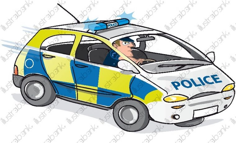 Voiture De Police Illustration Libre De Droit Sur tout Dessin De Police