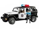 Voiture De Police Jeep Wrangler Avec Policier Jouet Bruder à Jeux De Voiture De Policier