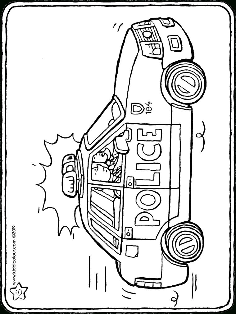 Voiture De Police – Kiddicoloriage encequiconcerne Coloriage De Policier