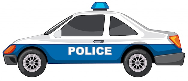 Voiture De Police  Vecteur Gratuite concernant Dessin Voiture Police