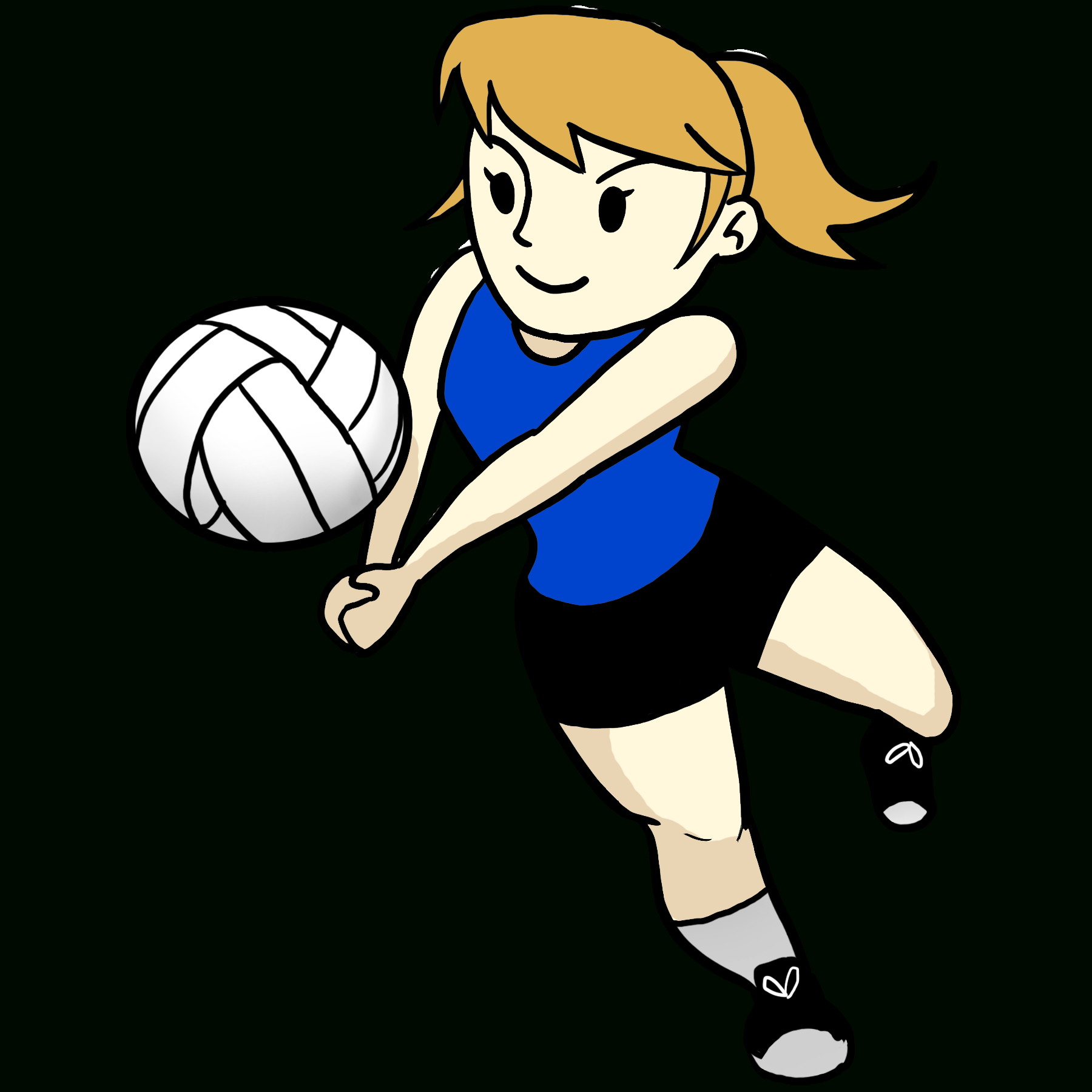 Volleyball Cartoon  Free Download Clip Art  Free Clip pour Dessin Volley 