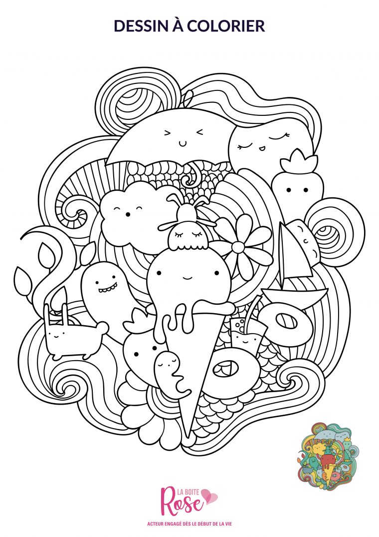 Votre Coloriage De L'Été À Imprimer – La Boîte Rose à Coloriage Gratuit Enfant