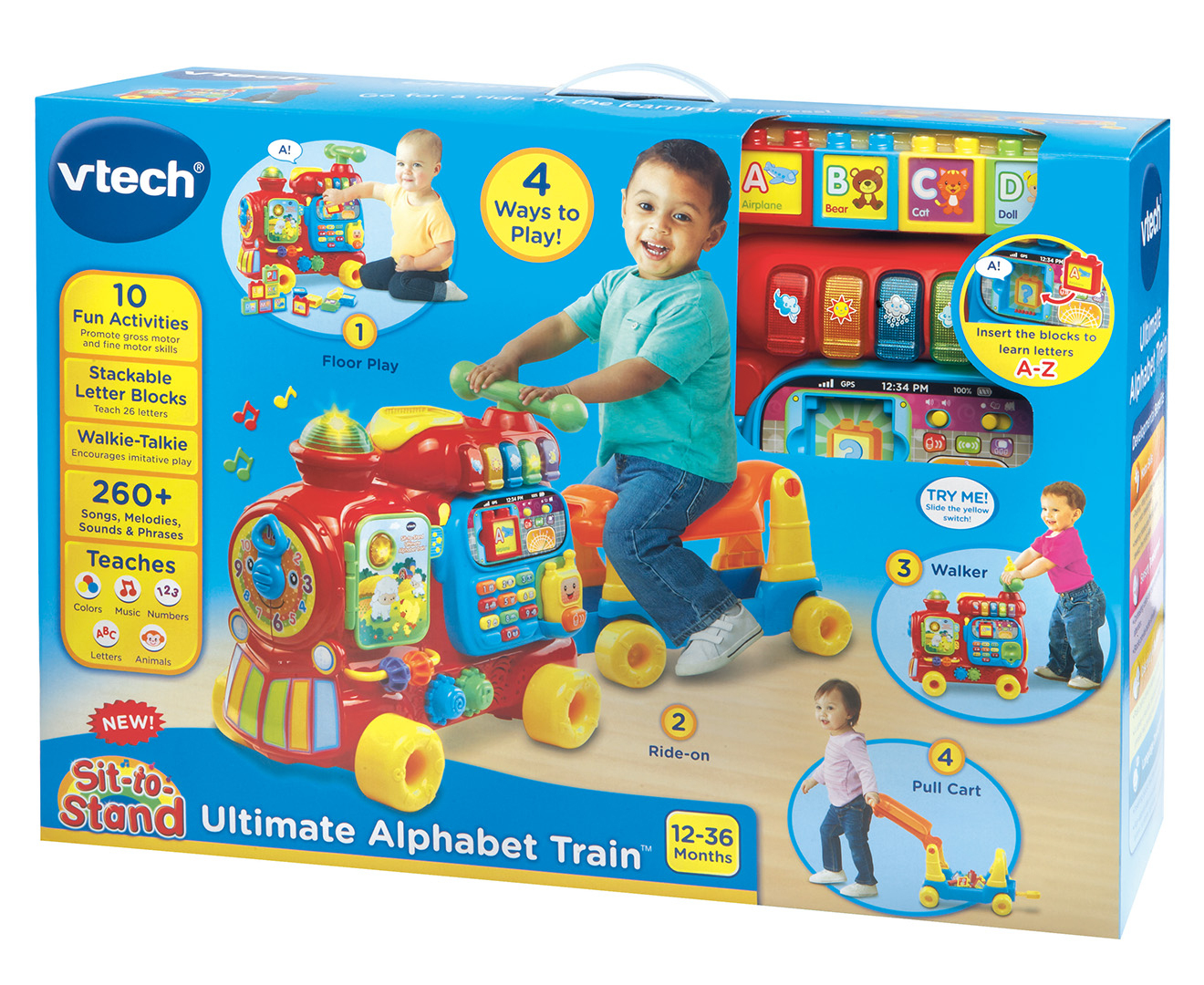 Vtech Baby Push &amp; Ride Alphabet Train  Ebay concernant Alpabet Train