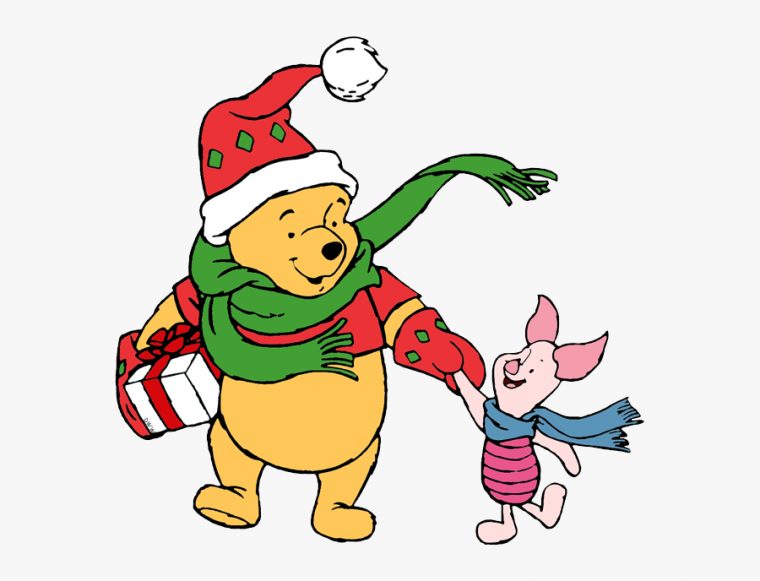 Winnie The Pooh And Piglet Christmas , Free Transparent à Winnie Noel