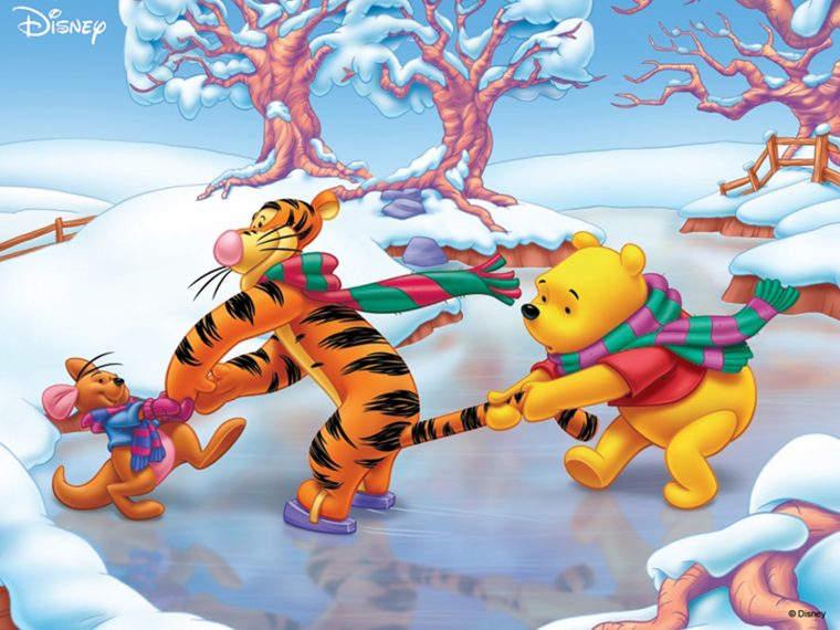 Winnie, The, Pooh, Disney, Christmas Wallpapers Hd concernant Winnie Noel