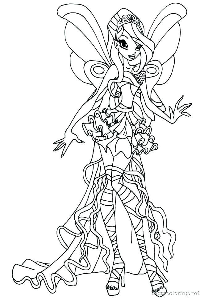 Winx Club Flora Coloring Pages At Getcolorings  Free avec Coloriages Winx 
