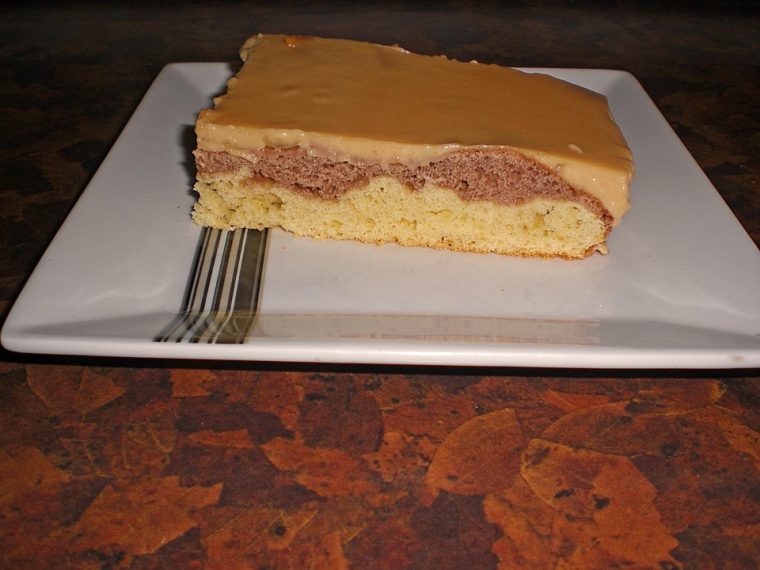 kuhflecken kuchen mit pudding