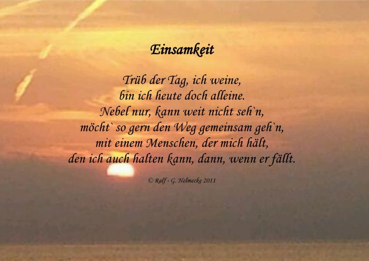 gedicht einsamkeit rilke