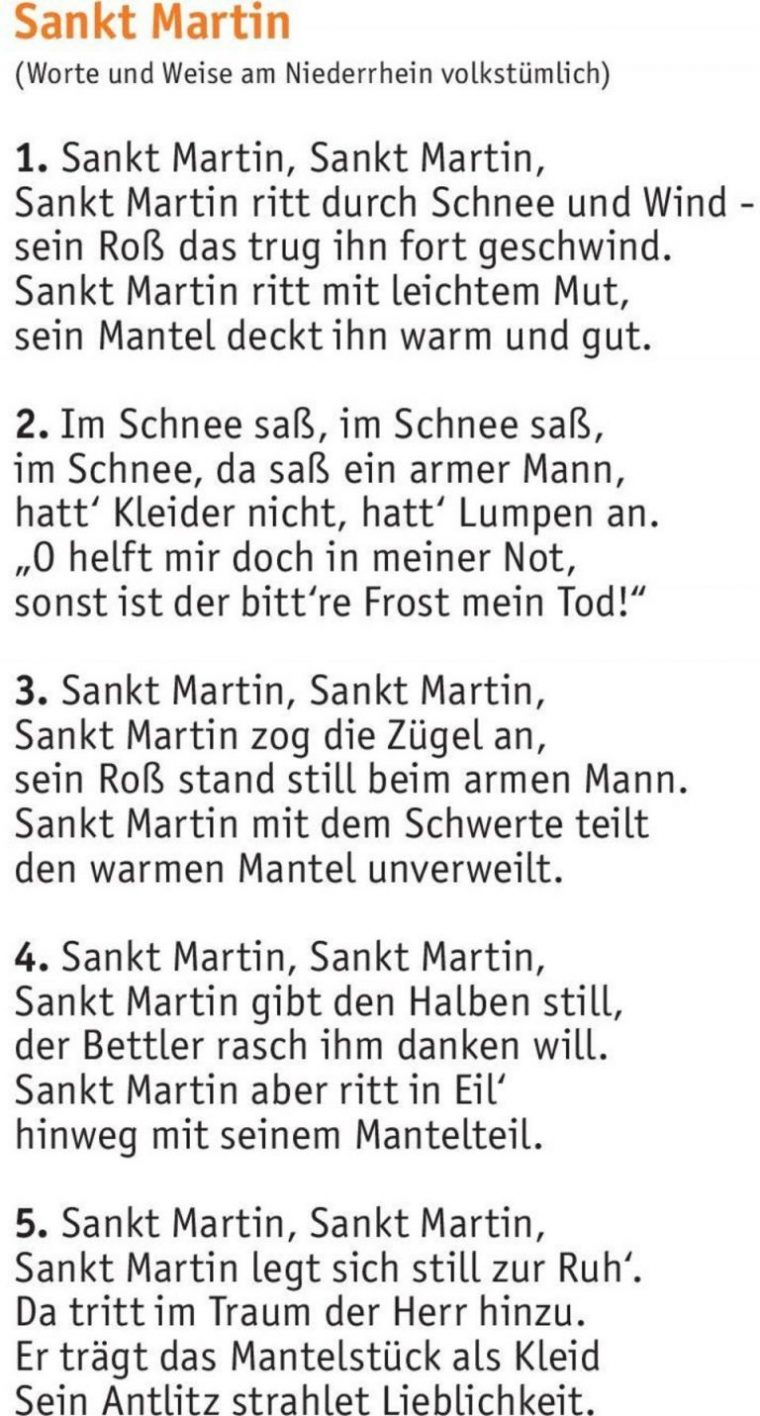 lichterkinder st. martin ritt durch schnee und wind text