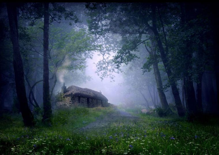 einsames cottage schottland