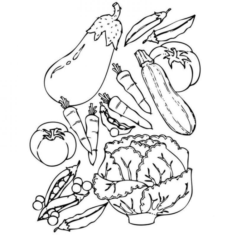 10 Beau De Fruits Et Légumes Dessin Photographie – Coloriage : Coloriage concernant Coloriage De Fruits Et Légumes