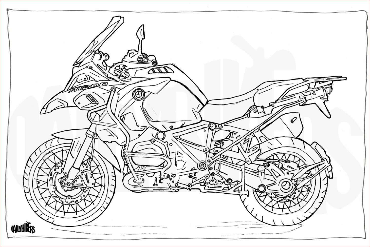 10 Exotique Moto Coloriage Images - Coloriage pour Coloriage Moto 