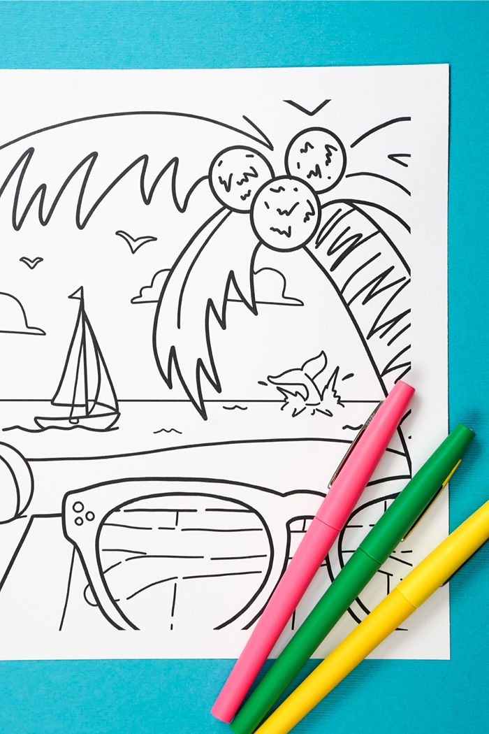 1001 + Idées De Coloriage D'Été Amusant Pour Petits Et Grands à Dessin Été