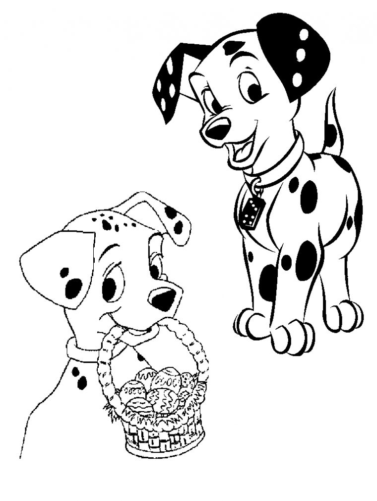 101 Dalmatiens Disney 1  Coloriage Les 101 Dalmatiens – Coloriages pour Dessin 101 Dalmatiens