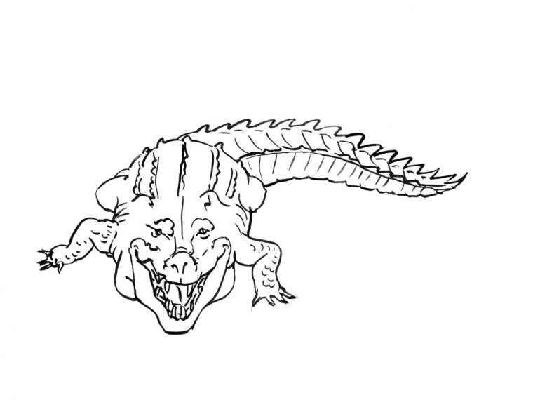 106 Dessins De Coloriage Crocodile À Imprimer Sur Laguerche – Page 10 destiné Dessiner Crocodile