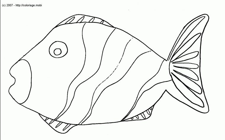 106 Dessins De Coloriage Poisson À Imprimer Sur Laguerche – Page 7 encequiconcerne Dessin De Poisson