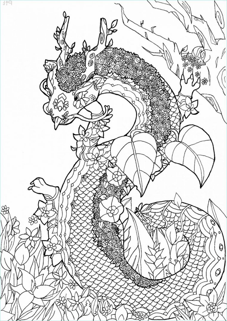 11 Impressionnant De Mandala À Imprimer Difficile Dragon Galerie pour Coloriage A Imprimer Dragon