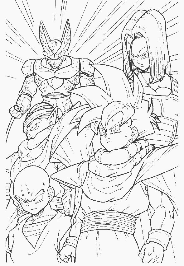 112 Dessins De Coloriage Dragon Ball Z À Imprimer Sur Laguerche pour Dragon Ball Dessin A Imprimer 