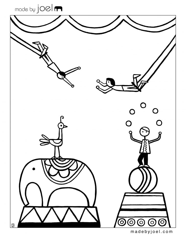 114 Dessins De Coloriage Cirque À Imprimer Sur Laguerche – Page 7 à Coloriage Cirque