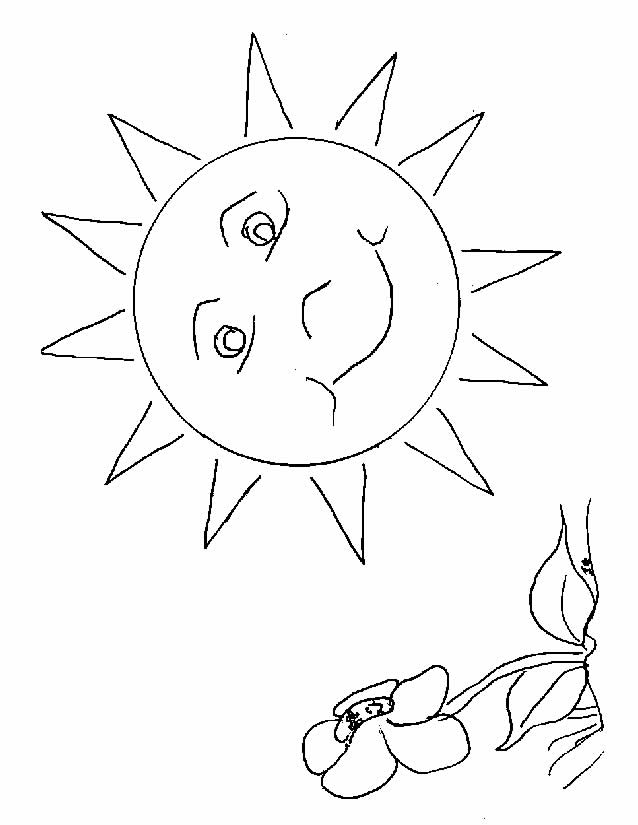 118 Dessins De Coloriage Soleil À Imprimer intérieur Dessin De Soleil À Imprimer