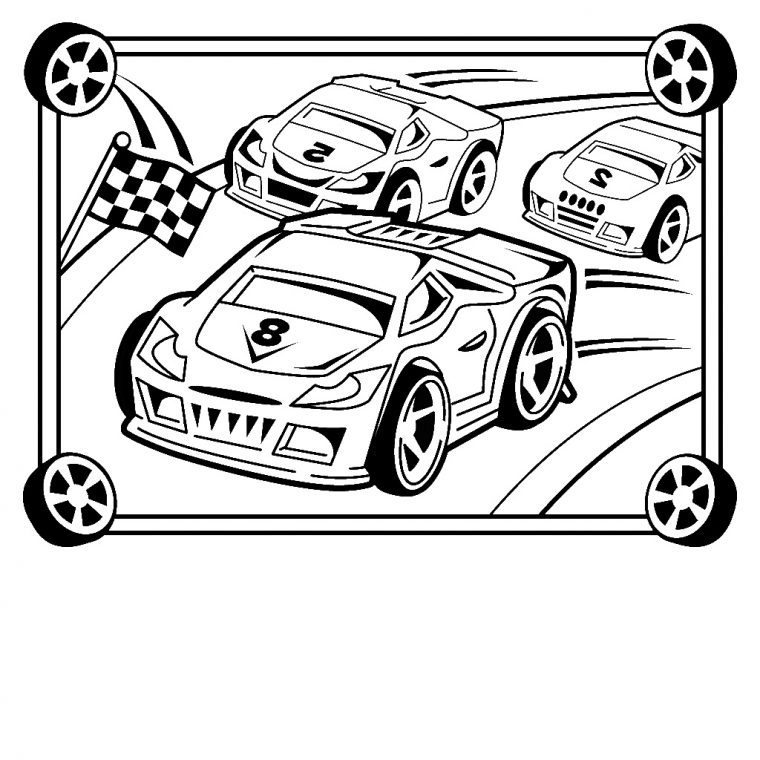 12 Cool De Coloriage Voiture Course Collection – Coloriage : Coloriage dedans Coloriages De Voitures