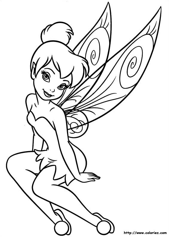 120 Dessins De Coloriage La Fée Clochette À Imprimer  Tinkerbell intérieur Dessin De Fee Clochette 