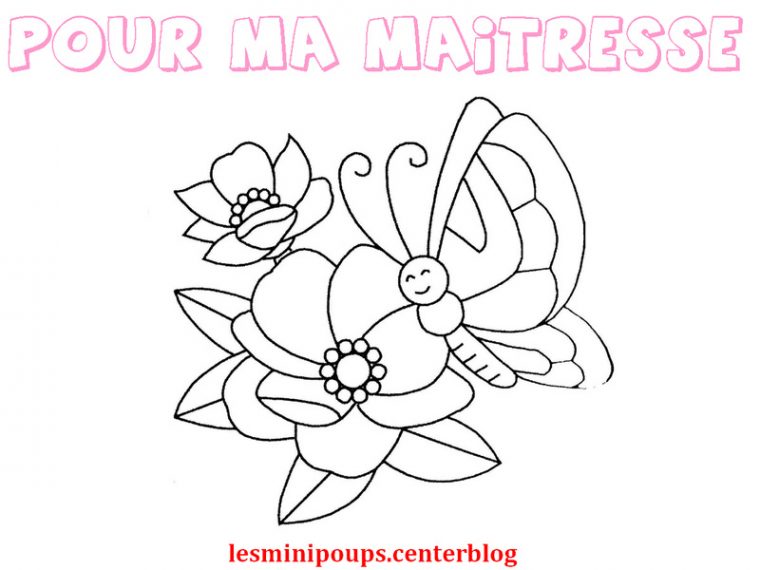 13 Fabuleux Coloriage Merci Maitresse Image – Coloriage dedans Dessin Pour Maitresse