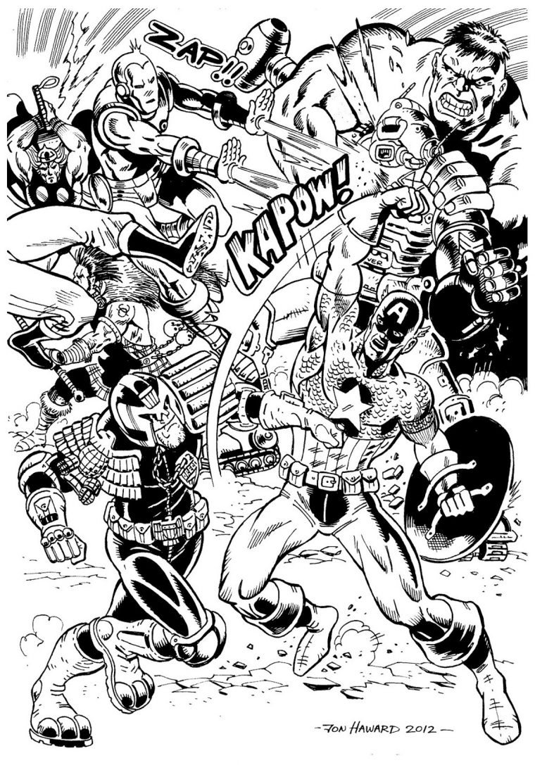 130 Dessins De Coloriage Avengers À Imprimer dedans Avengers Coloriage